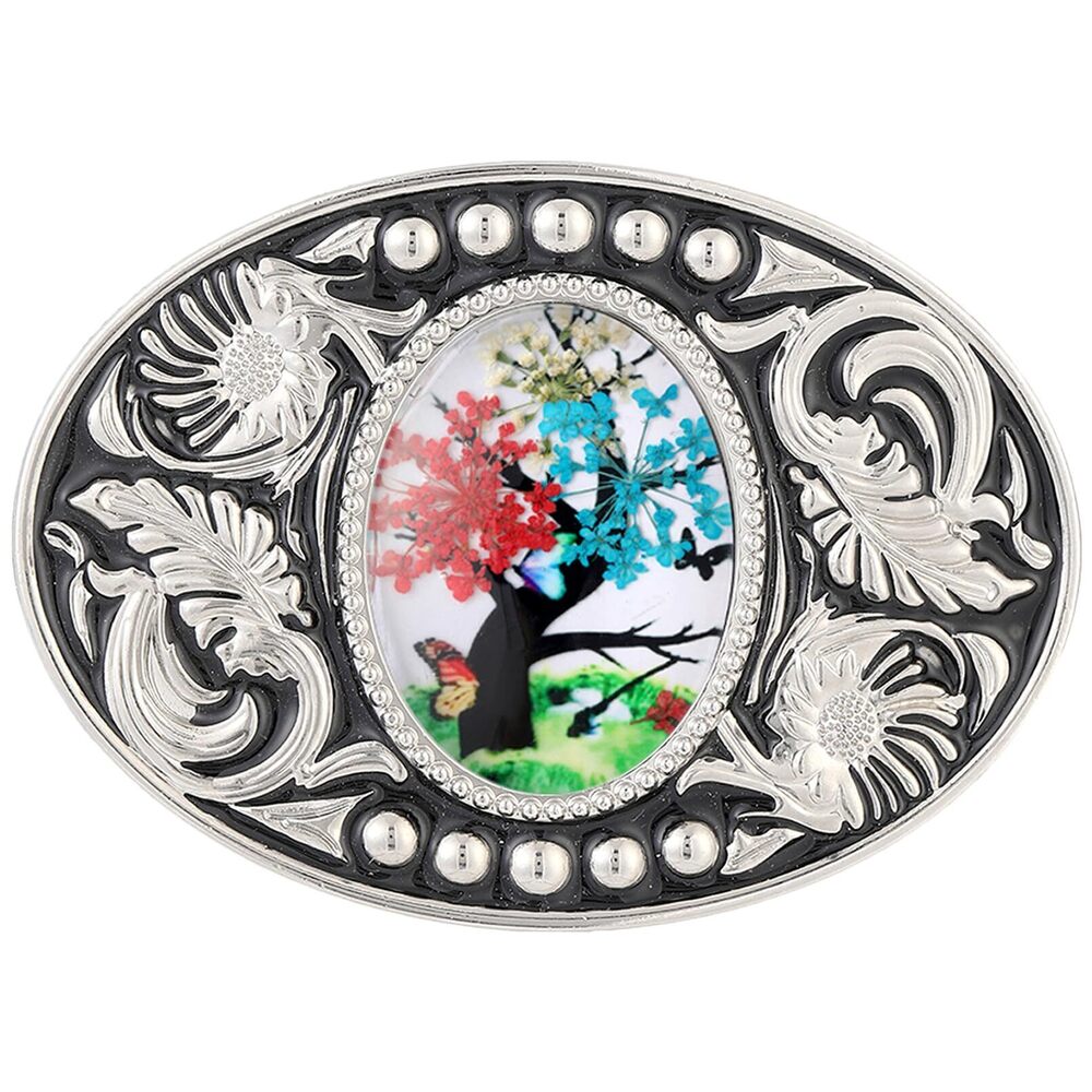 5662 Western Belt Buckle Tree Cowboy Belt Buckle Texas Rodeo Accessory